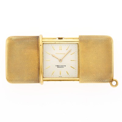 Lot 2124 - Movado Gold 'Ermeto' Chronometer Travel Desk Clock