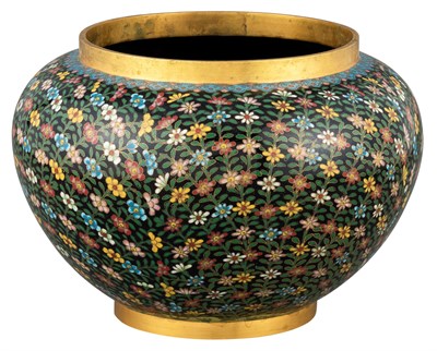 Lot 125 - A Chinese Cloisonné Enamel Jar