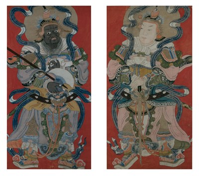 Lot 114 - Two Chinese School Daoist Paintings