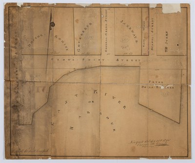 Lot 94 - An 18th-century plan  of Crown Street by Casimir Goerck
