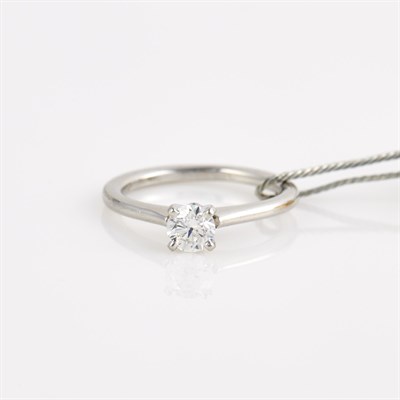Lot 52 - Diamond Solitaire Ring about 0.50 ct.,...