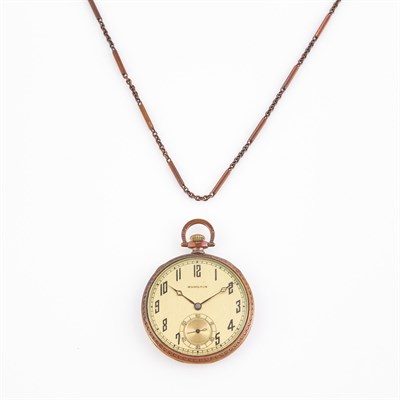 Lot 58 - Gold OF Watch, 17 Jewels, Hamilton, 14K with...