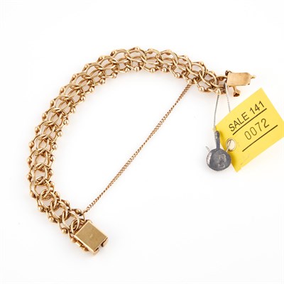 Lot 72 - Gold Flexible Bracelet, 14K 21 dwt.