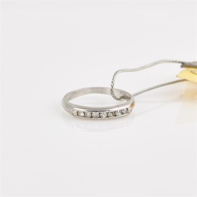Lot 81 - Diamond Wedding Ring, Platinum 1 dwt., stones...