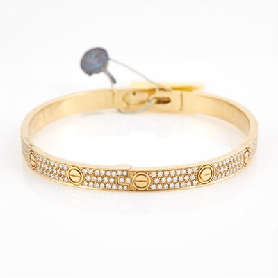 Lot 85 - Diamond Rigid Bracelet, 276 diamonds about...