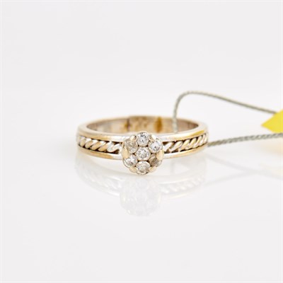Lot 107 - Diamond Ring, 14K 3 dwt., damaged and stones...