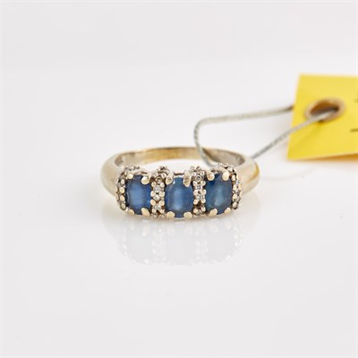 Lot 109 - Diamond and Stone Ring, 14K 2 dwt. all, stones...