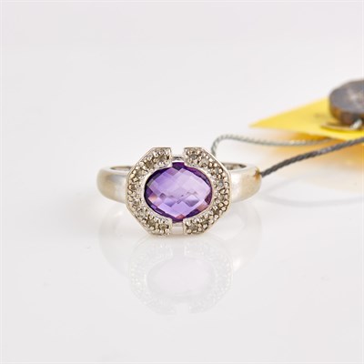 Lot 110 - Diamond and Stone Ring, 14K 2 dwt. all, stones...