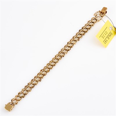 Lot 131 - Gold Flexible Bracelet, 14K 14 dwt., damaged