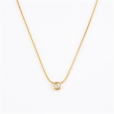 Lot 149 - Diamond Solitaire Pendant about 0.35 ct. and...