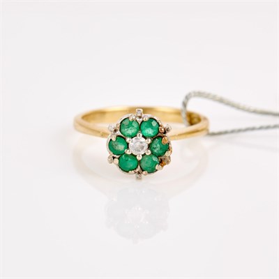 Lot 176 - Diamond and Stone Ring, 14K 2 dwt. all