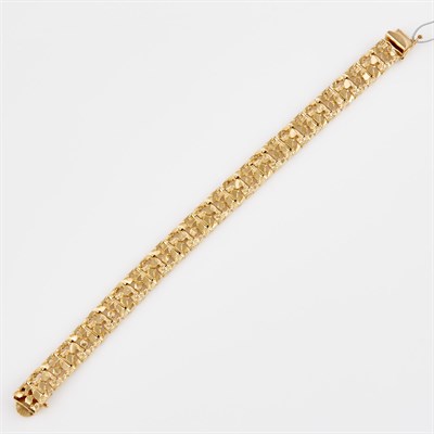 Lot 178 - Gold Flexible Bracelet, 14K 25 dwt.