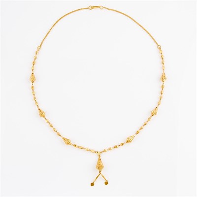 Lot 179 - Gold Necklace, 21K 13 dwt.