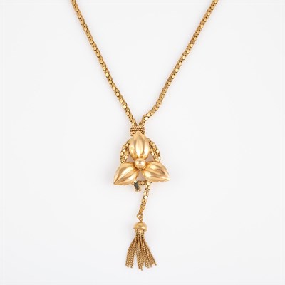 Lot 260 - Gold Necklace, 18K 13 dwt., damaged