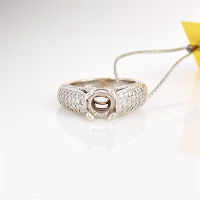 Lot 267 - Diamond Ring, 90 diamonds about 0.65 ct., 18K...