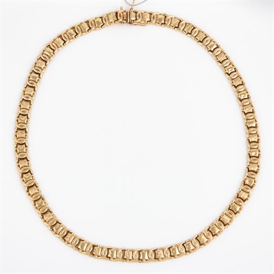 Lot 273 - Gold Necklace, 14K 20 dwt., damaged