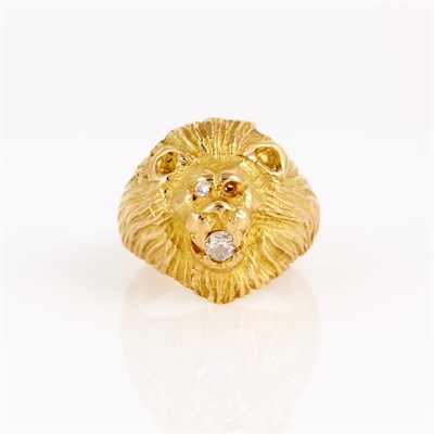Lot 313 - Diamond Ring, 18K 11 dwt., stone missing