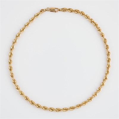 Lot 336 - Gold Neck Chain, 14K 7 dwt.