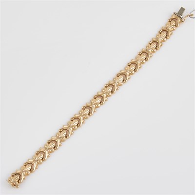 Lot 337 - Gold Flexible Bracelet, 14K 6 dwt.
