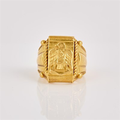 Lot 358 - Gold Ring, 22K 10 dwt.