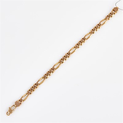 Lot 363 - Gold Flexible Bracelet, 14K 12 dwt., damaged