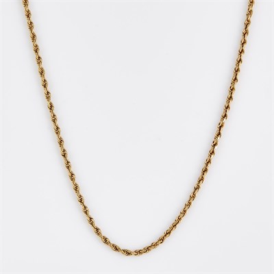 Lot 367 - Gold Neck Chain, 14K 15 dwt.