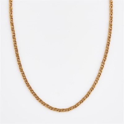 Lot 397 - Gold Neck Chain, 14K 19 dwt.
