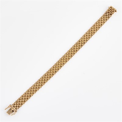 Lot 400 - Gold Flexible Bracelet, 14K 10 dwt.