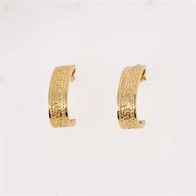 Lot 402 - Two Gold Earrings, 14K 3 dwt.