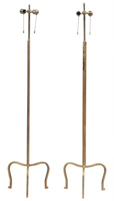 Lot 61 - Pair of Gilt Metal Floor Lamps After Tommi...