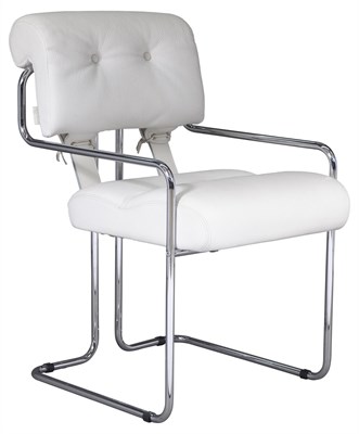Lot 131 - Guido Faleschini White Leather Tucroma...