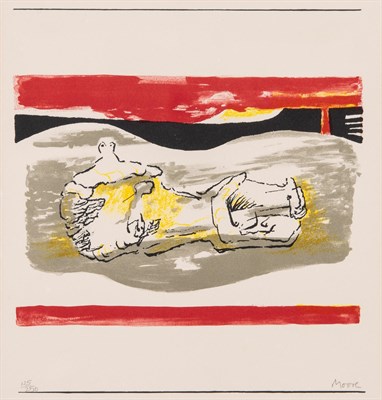 Lot 2120 - Henry Moore (1898-1986) RECLINING FIGURE WITH...