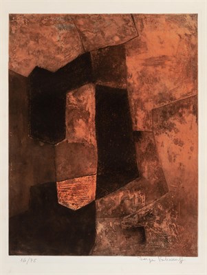 Lot 2188 - Serge Poliakoff (1900-1969) COMPOSITION BRUNE...