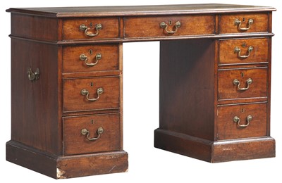 Lot 149 - Regency Leather-Inset Mahogany Pedestal Desk