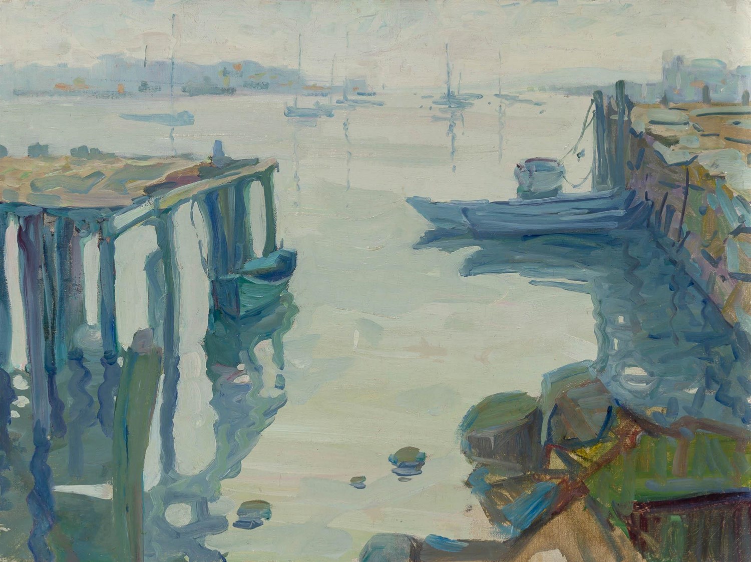 Lot 518 - Jane Peterson American, 1876-1965 Blue Marina...