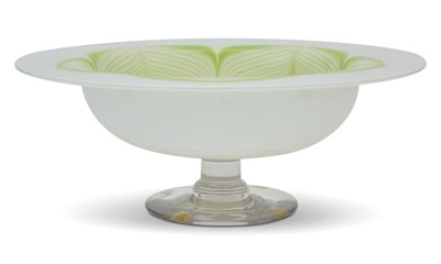 Lot 1291 - Libbey-Nash Glass Center Bowl with Green...