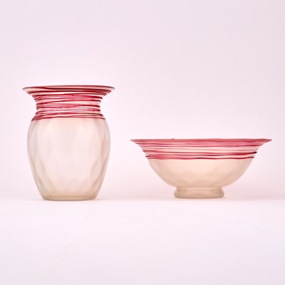 Lot 298 - Group of American Art Glass Table Articles