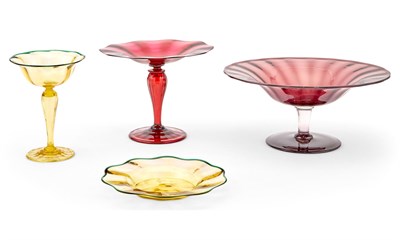 Lot 360 - Group of American Art Glass Table Articles...