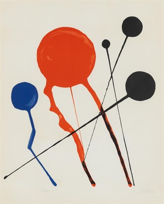 Lot 16 - Alexander Calder (1898-1976) COMÈTES Color...