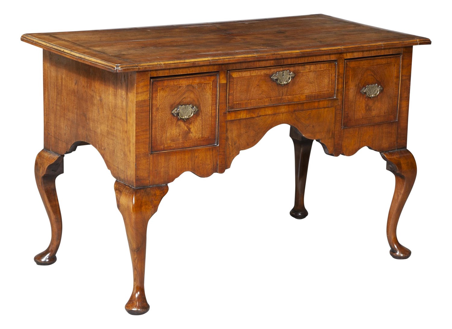 Lot 125 - George II Style Inlaid Walnut Lowboy