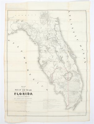 Lot 298 - [MAP-FLORIDA] Map of the Seat of War in...