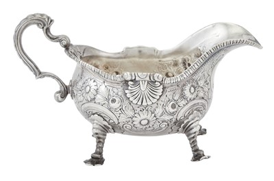 Lot 13 - George III  Sterling Silver Sauceboat