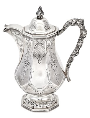 Lot 108 - William Gale & Son Silver Coffee Pot