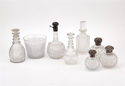 Lot 1150 - Group of Eight English Cut Glass Articles...