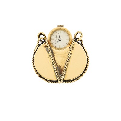 Lot 1026 - Georges L'Enfant, Tiffany & Co. Gold Pendant-Watch, France