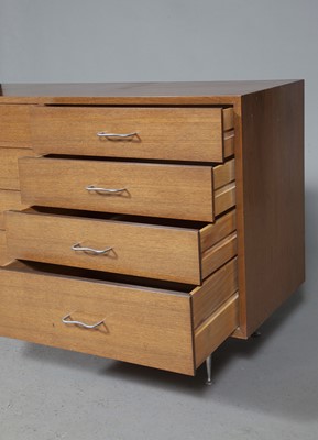 Lot 556 - George Nelson Walnut Double Chest of Drawers