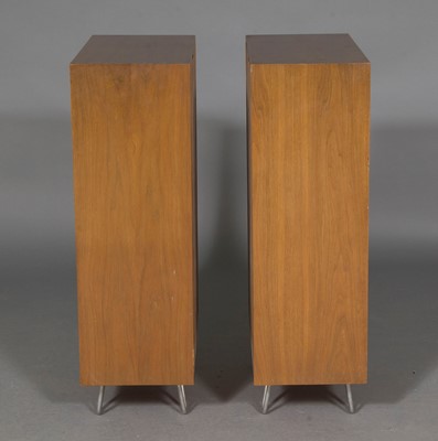 Lot 554 - Pair of George Nelson Walnut Open Bookshelves