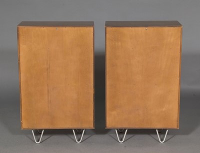 Lot 554 - Pair of George Nelson Walnut Open Bookshelves