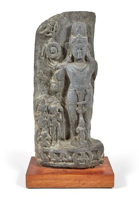 Lot 570 - An Indian Grey Schist Carving of Shiva
