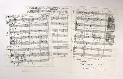 Lot 5043 - Signed by the great Italian composer for the Spaghetti Westerns